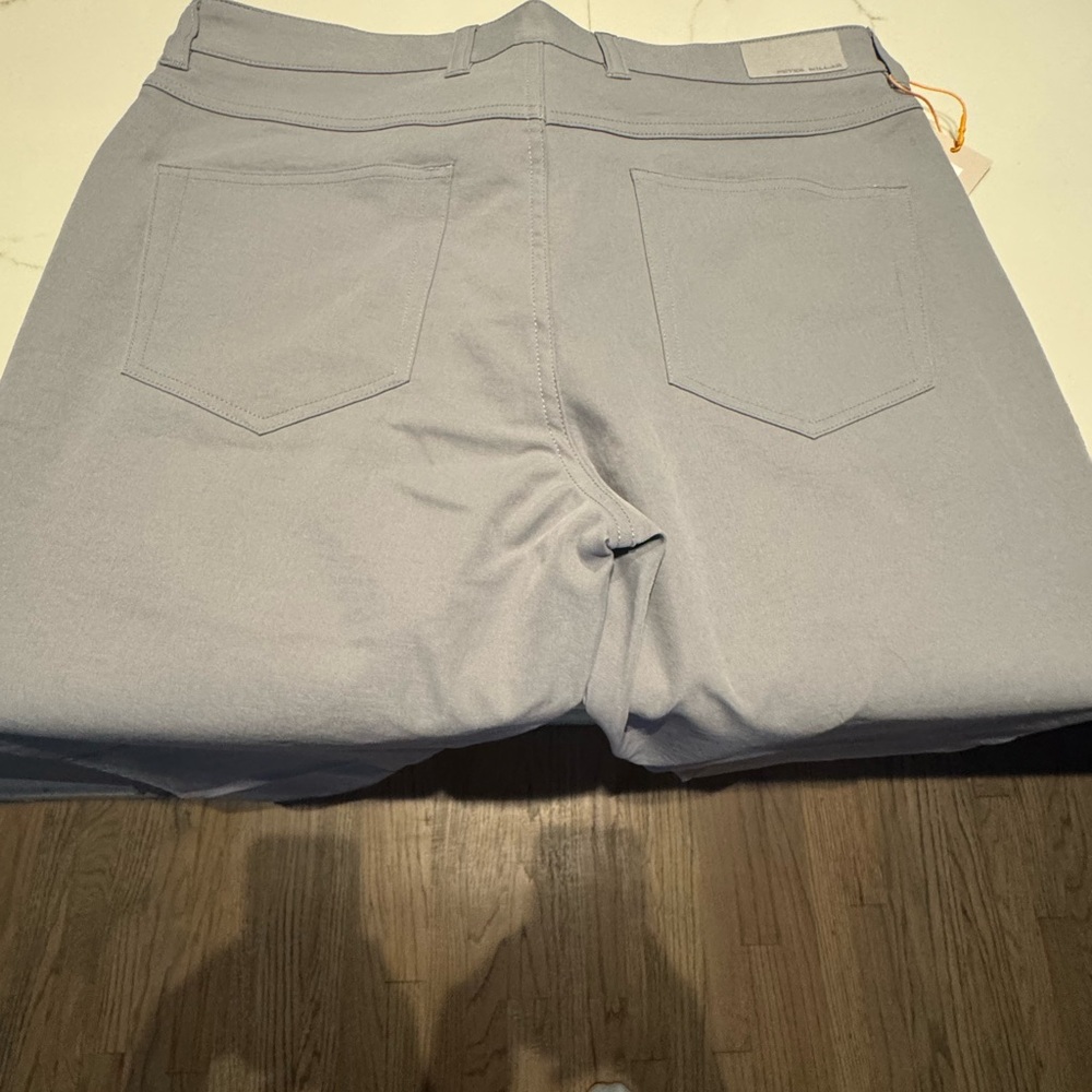 Peter Millar eb 66 5 pocket pants in Gale Grey. - Picture 5 of 5